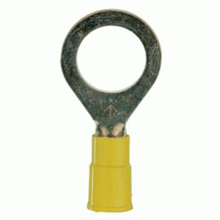 INSTALLBAY BY METRA 12-10 Gauge 3M Yellow Vinyl #8 Ring Terminal, 100-Pack 3MYVRT8